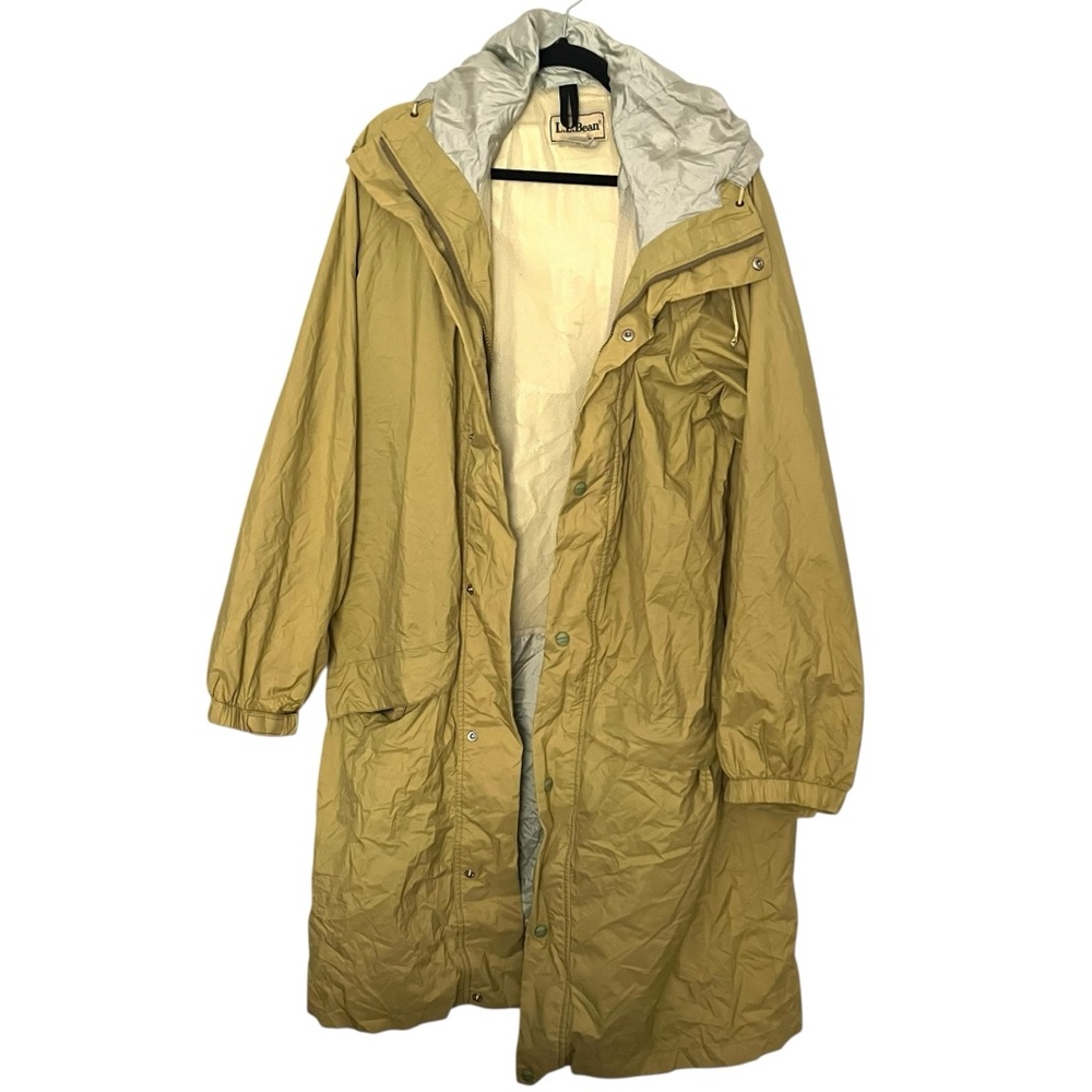 Vintage L.L. Bean Hooded Packable Rain Jacket Large Tall
